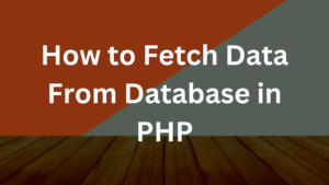 Read more about the article How to Retrieve or Fetch Data From Database in PHP