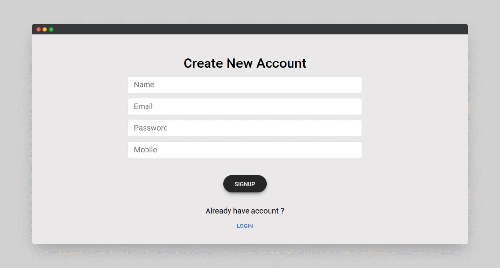 Boost Your App with This React Signup Form Example (Full Tutorial) 1 Screenshot of React Signup Form Example